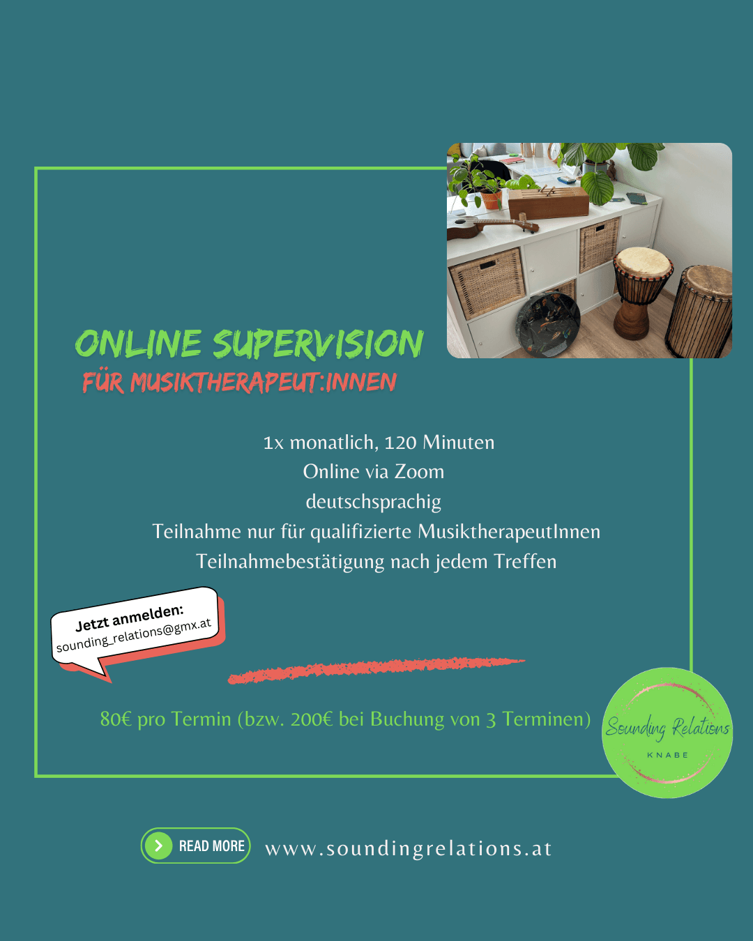 Online Supervision für MusiktherapeutInnen